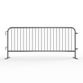 Angry Bull Barricades Steel Barricade, Zinc coated pre-galvanized steel, 44 in. H, 8.5 ft. L, 26 in. W, Silver AC-LX85-FL-ZC